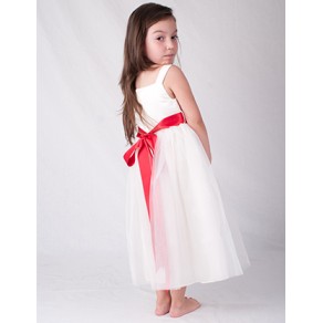 Girls Ivory Flower Dress Girls Ivory Flower Dress