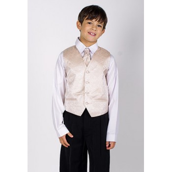 4 Piece Gold Waistcoat Suit