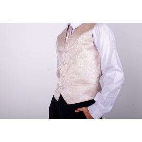 4 Piece Gold Waistcoat Suit