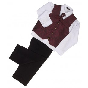 4 PIECE PAISLEY SUIT IN WINE (HP1) BUY OR HIRE from just £10.99 4 PIECE PAISLEY SUIT IN WINE (HP1) BUY OR HIRE from just £10.99