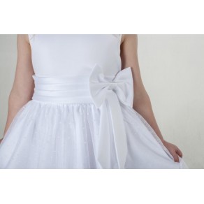  BOW DRESS IN WHITE V340 (HP1)- BUY OR HIRE from just £10.99